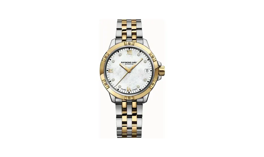 Raymond Weil Tango Classic Ladies Quartz Gold Two-Tone Stainless Steel Diamond Watch, 30mm