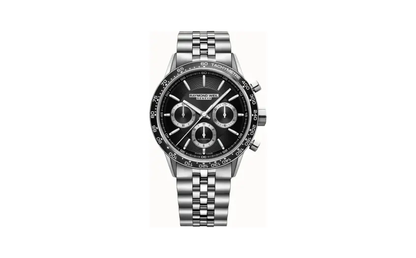 Raymond Weil Freelancer Men's Automatic Chronograph Bracelet Watch, 43 mm, 43 mm, black dial