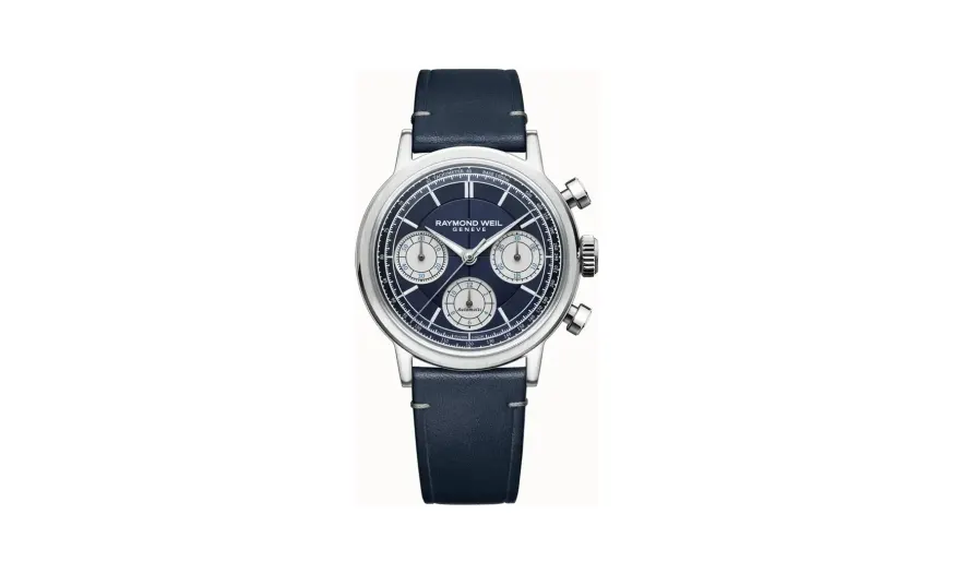 Raymond Weil Millesime Automatic Chronograph Midnight Blue Dial Watch, 39 mm