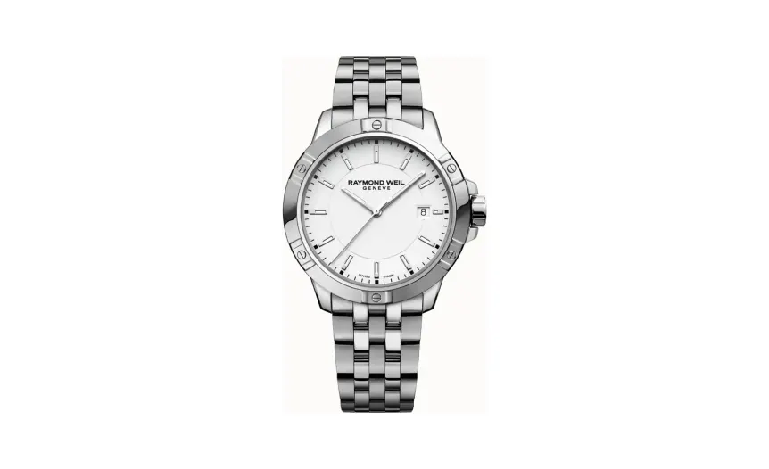 Raymond Weil Tango Classic Men's Quartz White Dial Bracelet Watch, 41mm