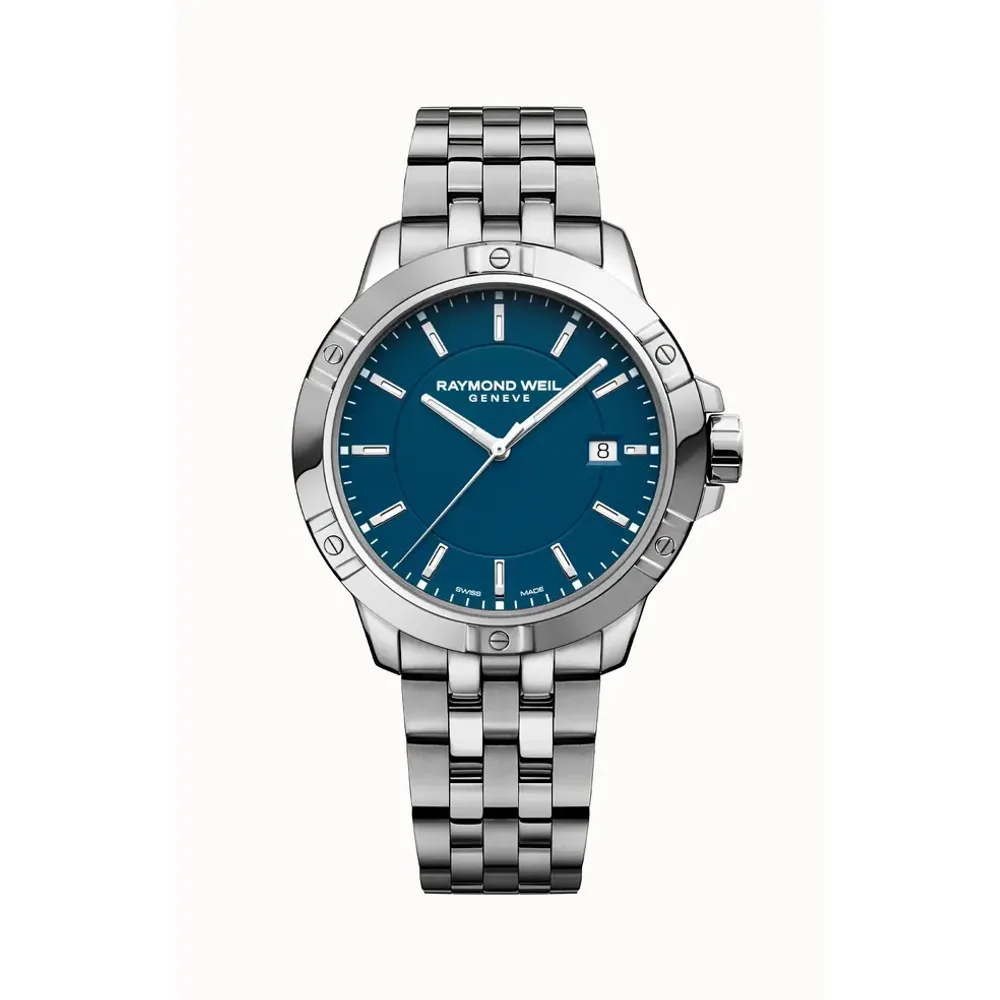Raymond Weil Tango Classic Men's Quartz Blue Dial Bracelet Watch, 41mm