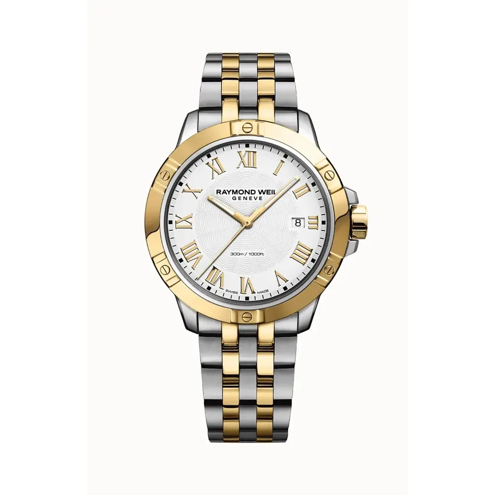 Raymond Weil Tango Classic Men's Quartz Two-tone Gold Steel Bracelet Watch, 41mm