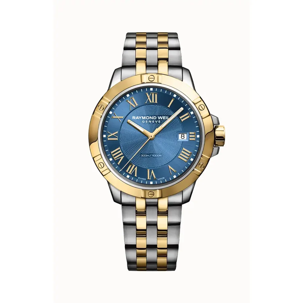 Raymond Weil Tango Classic Men's Quartz Two-tone Gold Steel Bracelet Watch, 41 mm
