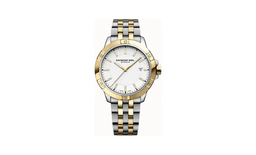 Raymond Weil Tango Classic Men's Quartz Two-Tone Bracelet Watch, 41mm, 41 mm, white dial