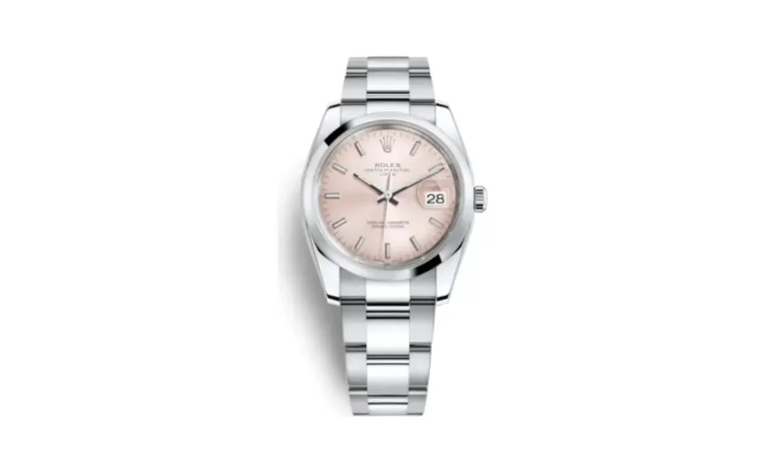 Rolex Oyster Perpetual Date 34 Stainless Steel Domed / Oyster / Pink