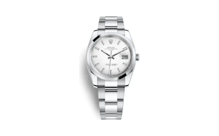 Rolex Oyster Perpetual Date 34 Stainless Steel Domed / Oyster / White