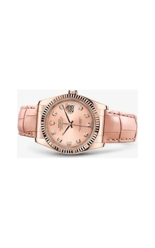 Rolex Datejust 36 Everose Strap Pink Diamonds
