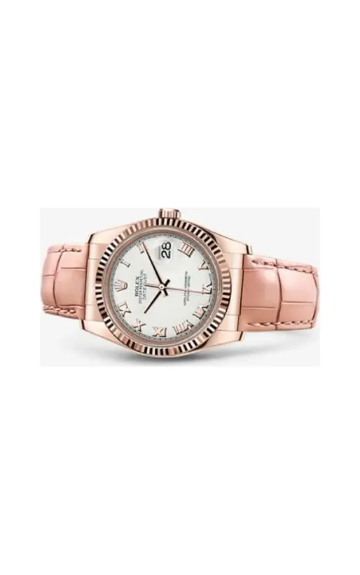 Rolex Datejust 36 Everose Strap Ivory Roman
