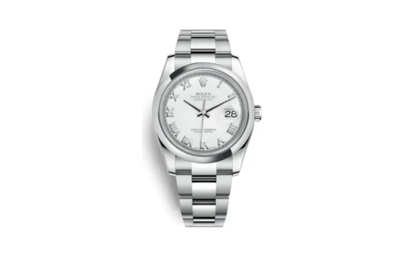 Rolex Datejust 36 Stainless Steel Domed / Oyster / White Roman