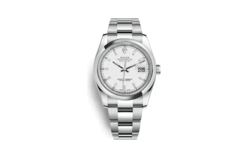 Rolex Datejust 36 Stainless Steel Domed / Oyster / White