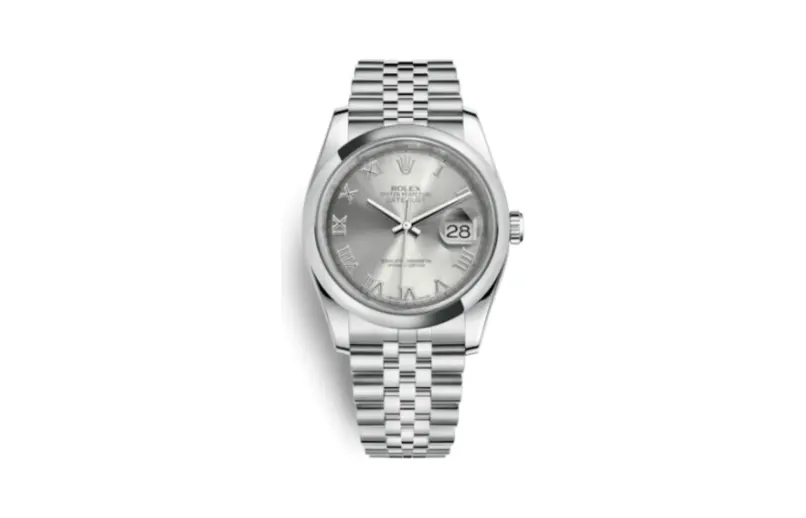 Rolex Datejust 36 Stainless Steel Domed / Jubilee / Rhodium Roman