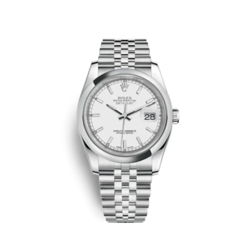 Rolex Datejust 36 Stainless Steel Domed / Jubilee / White