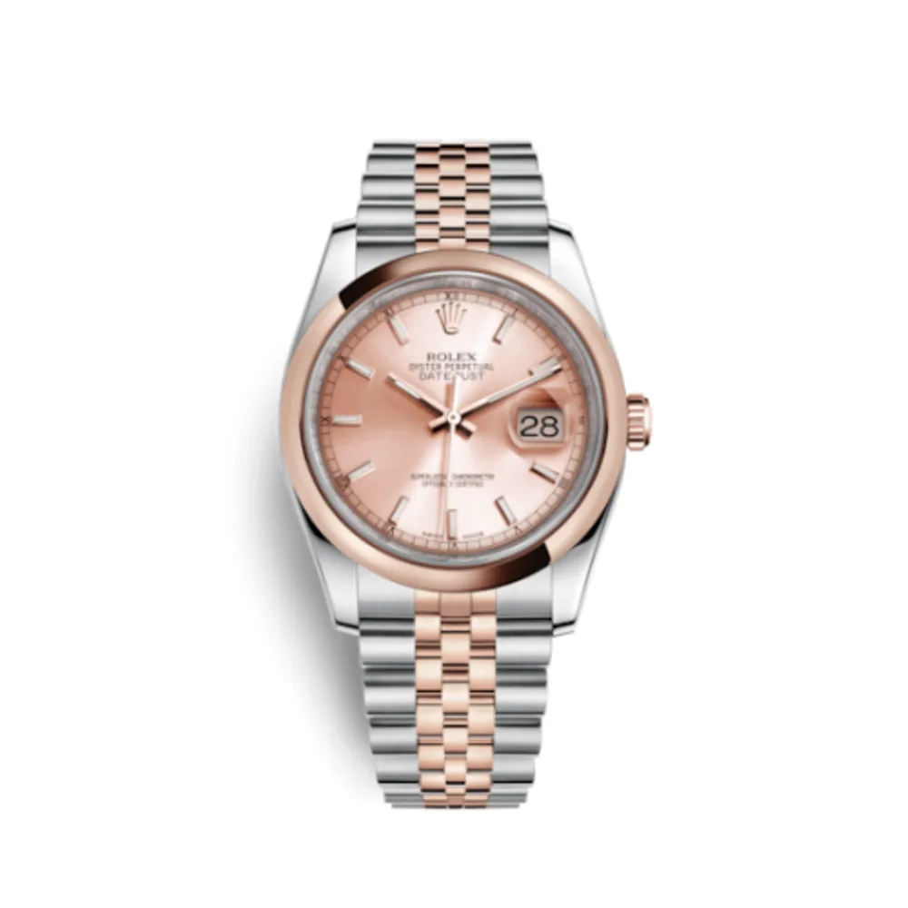 Rolex Datejust 36 Rolesor Everose Domed / Jubilee / Pink