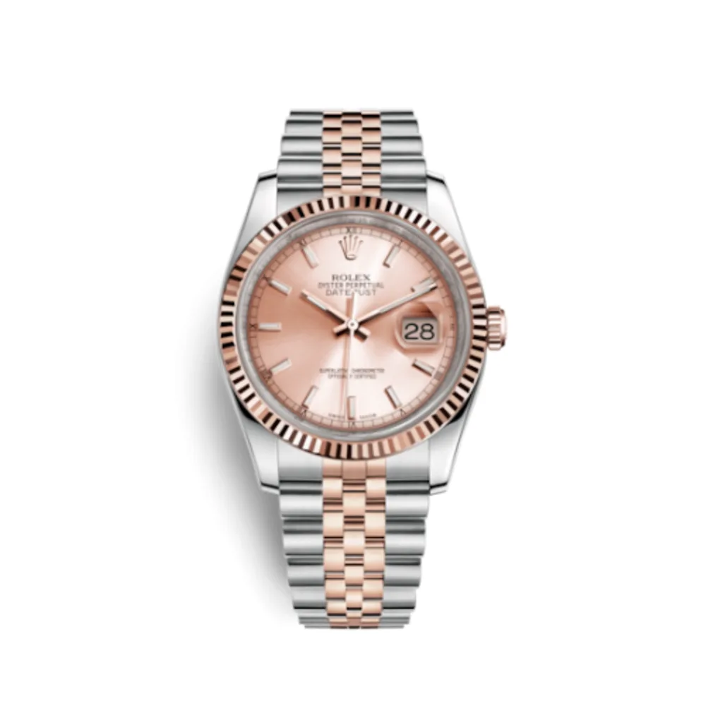 Rolex Datejust 36 Rolesor Everose Fluted / Jubilee / Pink