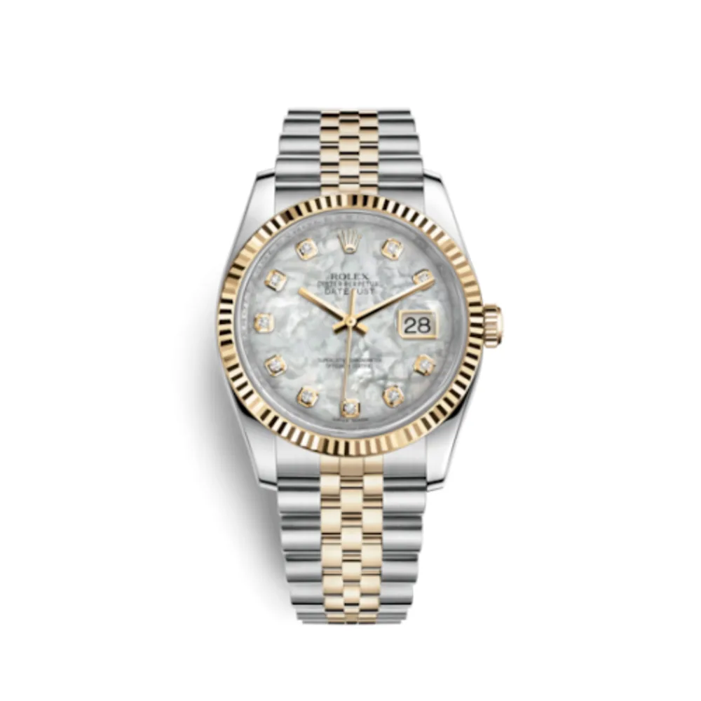 Rolex Datejust 36 Rolesor Yellow Fluted / Jubilee / MOP
