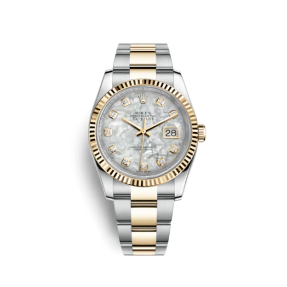 Rolex Datejust 36 Rolesor Yellow Fluted / Oyster / MOP