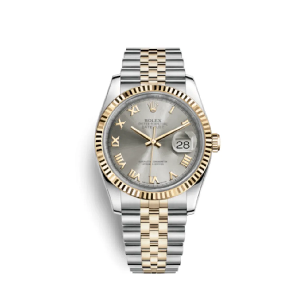 Rolex Datejust 36 Rolesor Yellow Fluted / Jubilee / Steel Roman