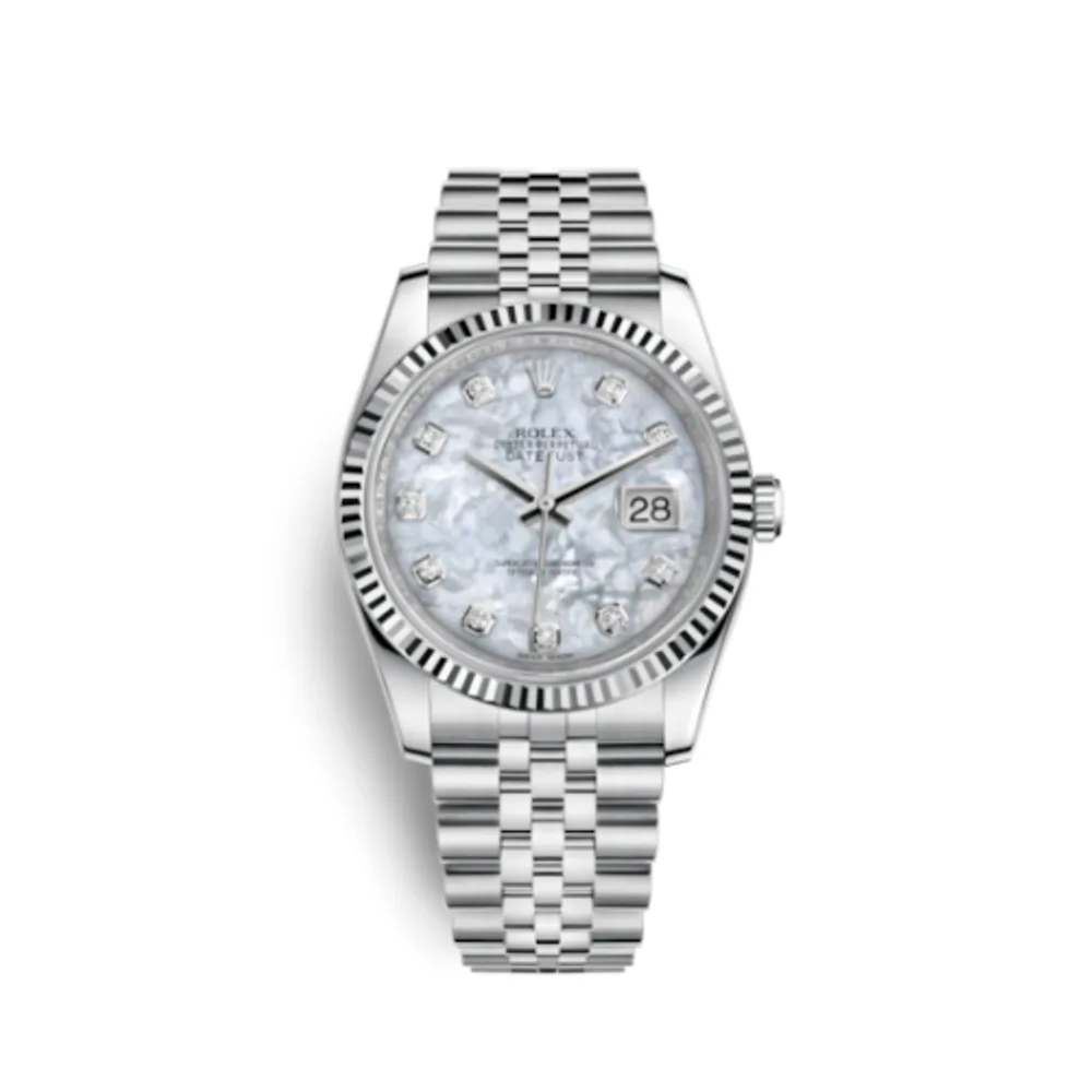 Rolex Datejust 36 Stainless Steel Fluted / Jubilee / MOP