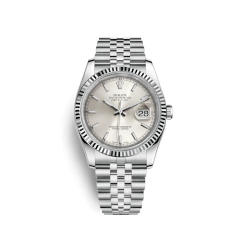 Rolex Datejust 36 Stainless Steel Fluted / Jubilee / Silver