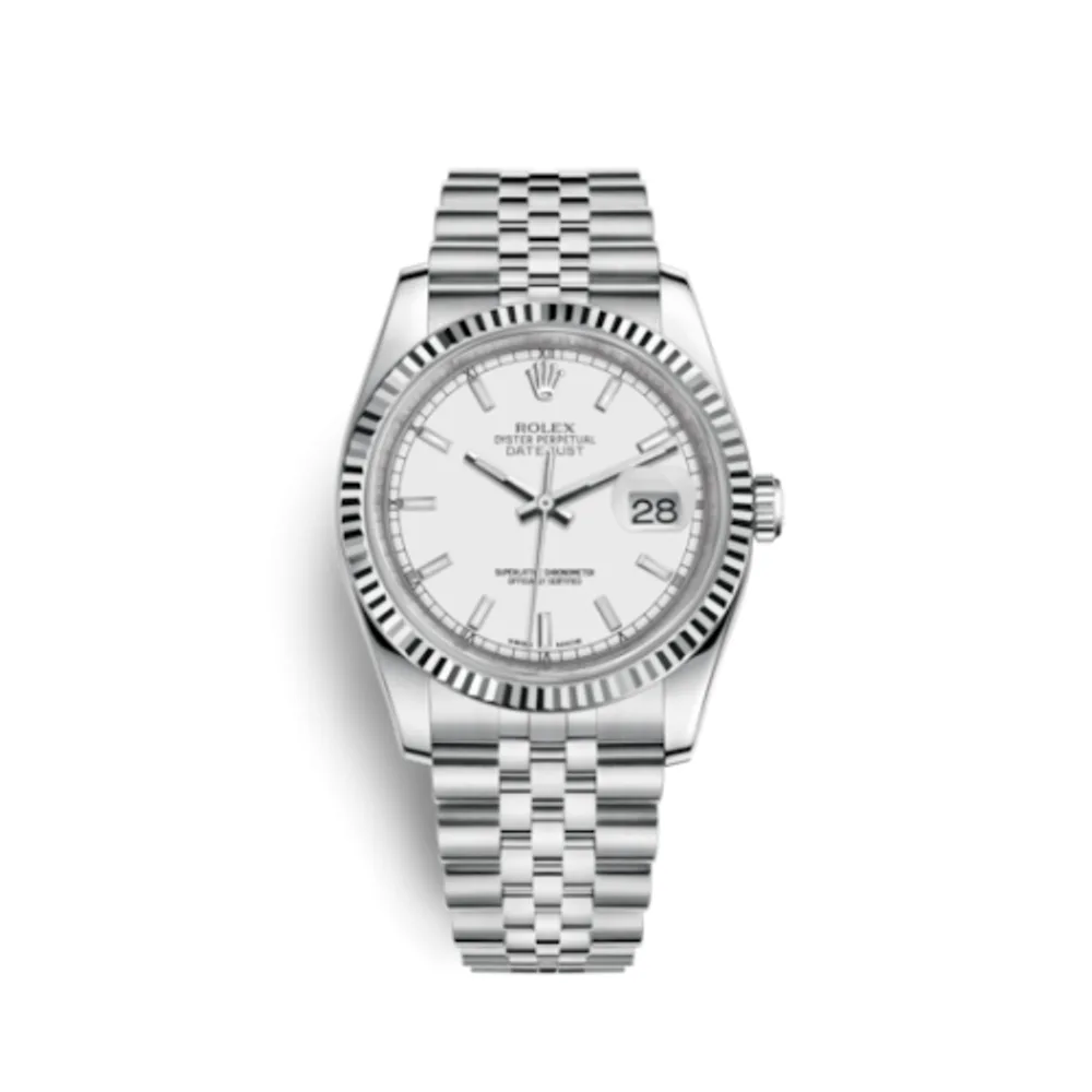 Rolex Datejust 36 Stainless Steel Fluted / Jubilee / White