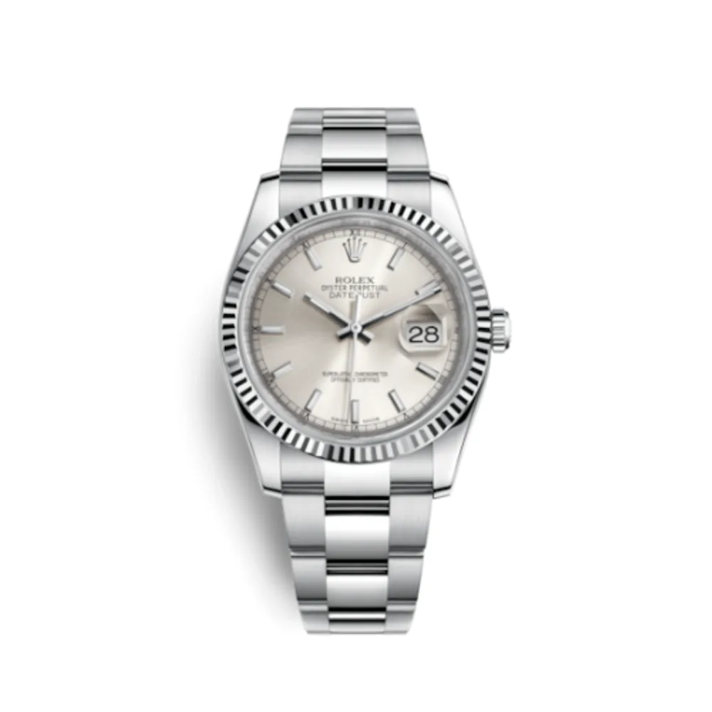 Rolex Datejust 36 Stainless Steel Fluted / Oyster / Silver