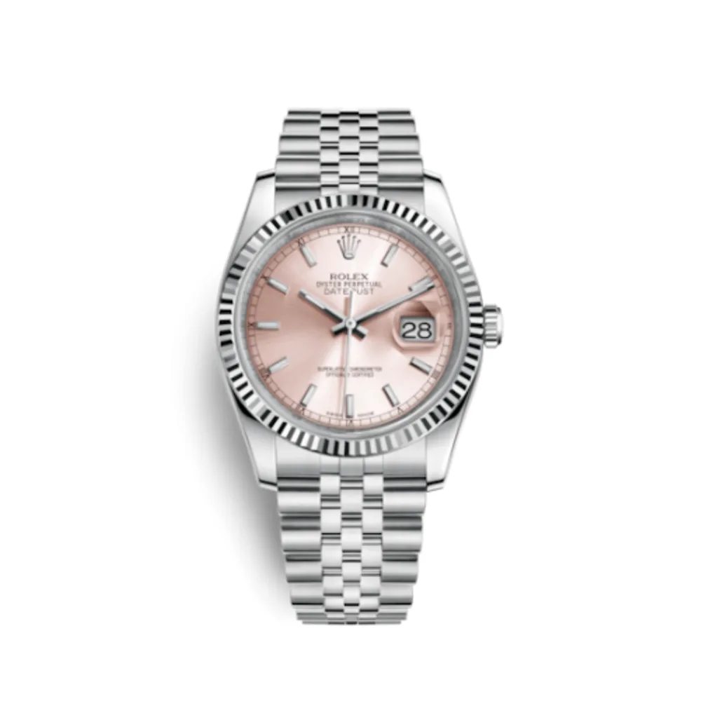Rolex Datejust 36 Stainless Steel Fluted / Jubilee / Pink