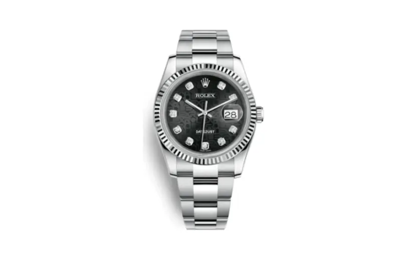 Rolex Datejust 36 Stainless Steel Fluted / Oyster / Black Computer