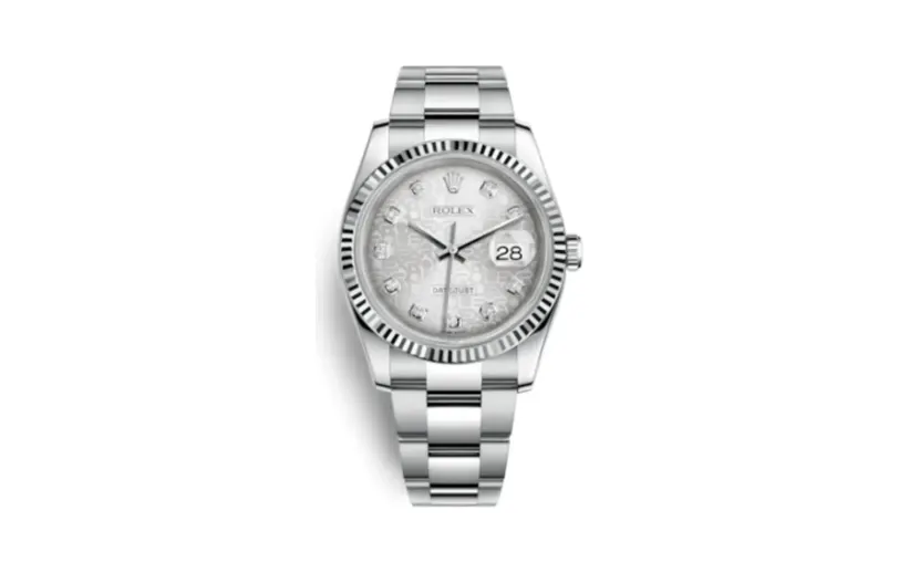 Rolex Datejust 36 Stainless Steel Fluted / Oyster / Silver Computer