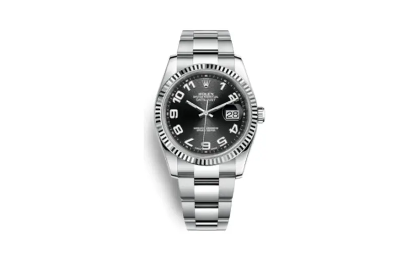 Rolex Datejust 36 Stainless Steel Fluted / Oyster / Black Arabic