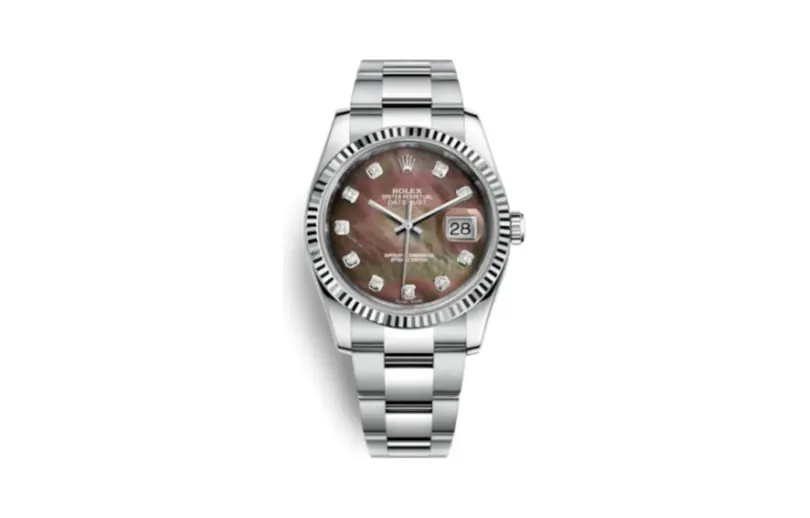 Rolex Datejust 36 Stainless Steel Fluted / Oyster / Brown MOP