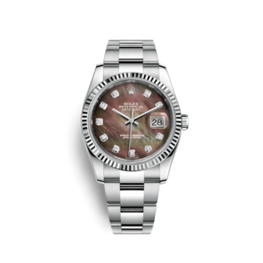 Rolex Datejust 36 Stainless Steel Fluted / Oyster / Brown MOP