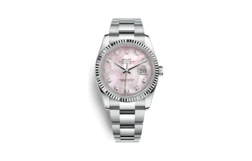 Rolex Datejust 36 Stainless Steel Fluted / Oyster / Pink MOP