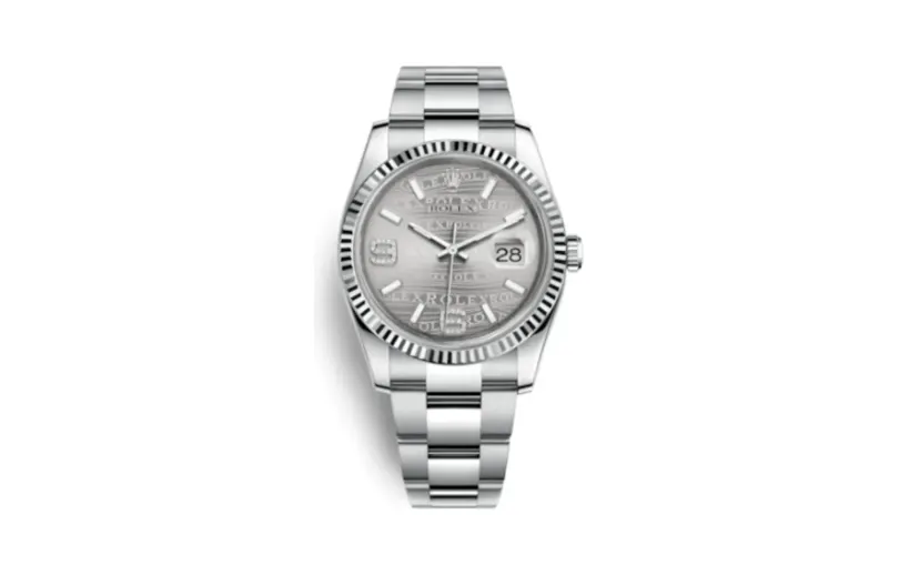 Rolex Datejust 36 Stainless Steel Fluted / Oyster / Rhodium Wave