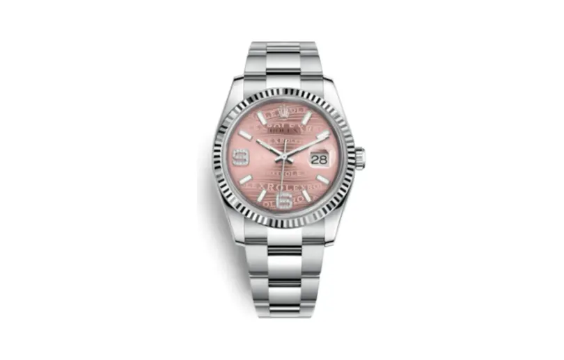Rolex Datejust 36 Stainless Steel Fluted / Oyster / Pink Wave