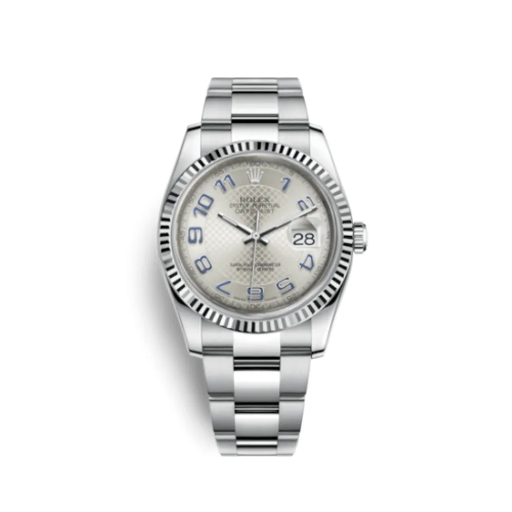 Rolex Datejust 36 Stainless Steel Fluted / Oyster / Silver Arabic