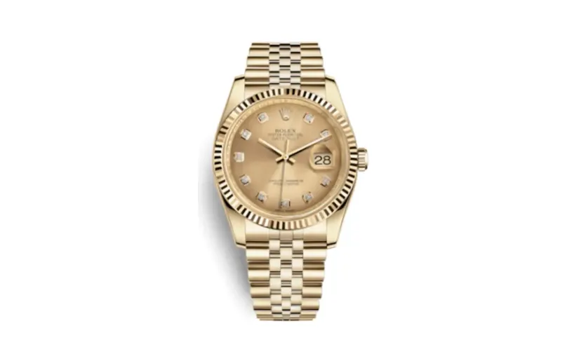 Rolex Datejust 36 Yellow Gold Fluted / Jubilee / Champagne Diamonds