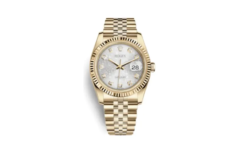 Rolex Datejust 36 Yellow Gold Fluted / Jubilee / Rhodium Computer
