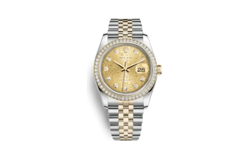 Rolex Datejust 36 Rolesor Yellow Diamond / Jubilee / Champagne Computer