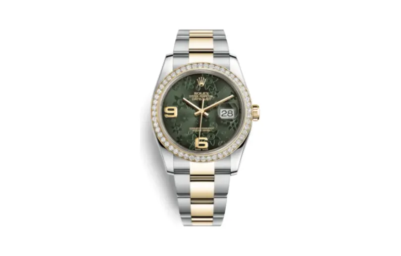 Rolex Datejust 36 Rolesor Yellow Diamond / Oyster / Green Floral