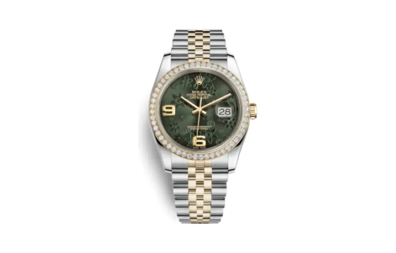 Rolex Datejust 36 Rolesor Yellow Diamond / Jubilee / Green Floral