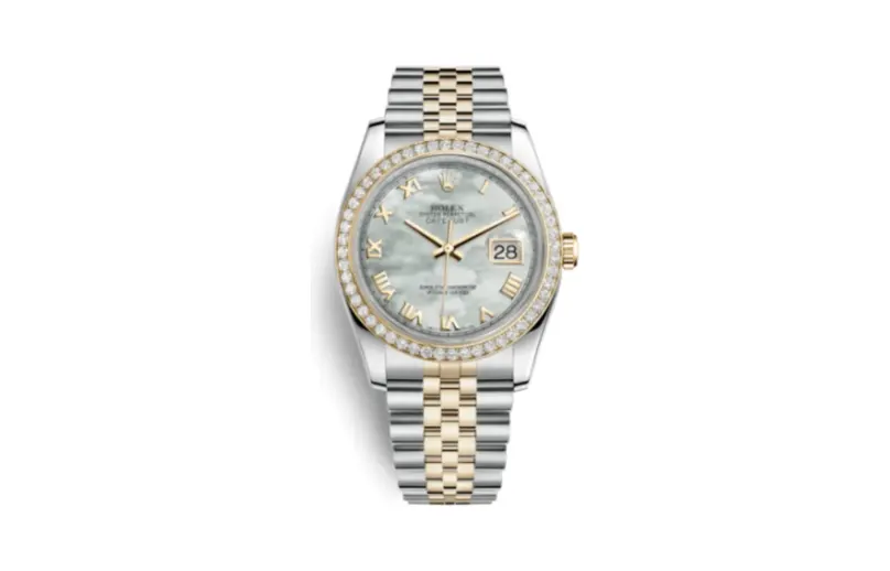 Rolex Datejust 36 Rolesor Yellow Diamond / Jubilee / MOP Roman