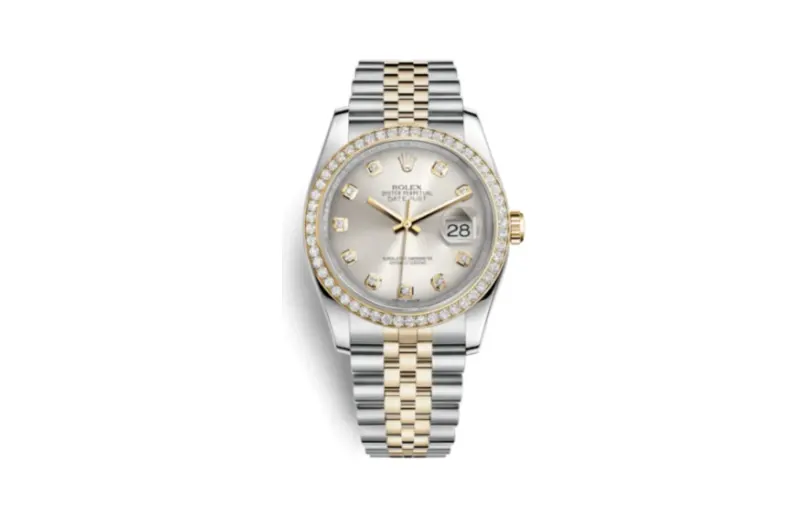 Rolex Datejust 36 Rolesor Yellow Diamond / Jubilee / Silver Diamond