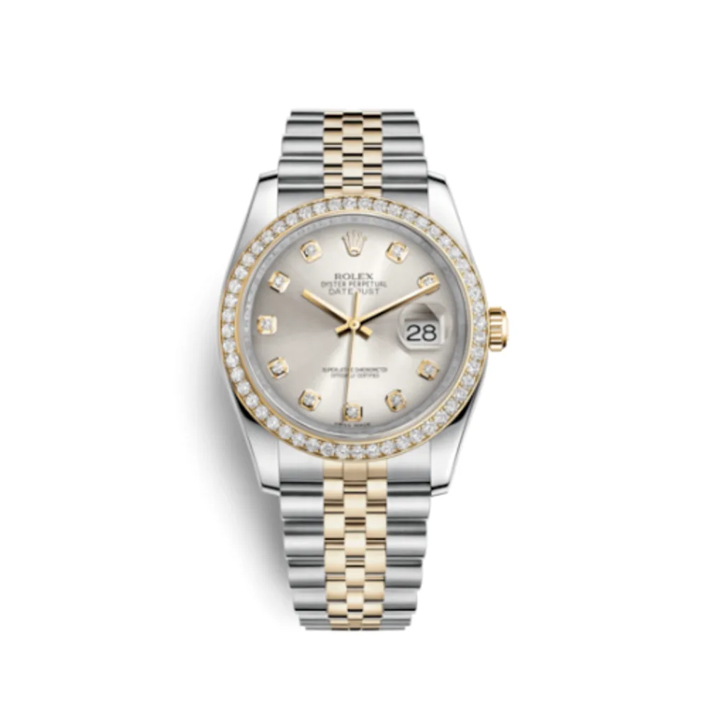 Rolex Datejust 36 Rolesor Yellow Diamond / Jubilee / Silver Diamond