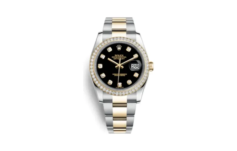 Rolex Datejust 36 Rolesor Yellow Diamond / Oyster / Black Diamond