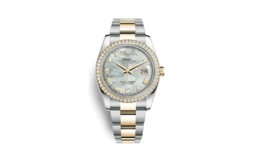 Rolex Datejust 36 Rolesor Yellow Diamond / Oyster / MOP Roman