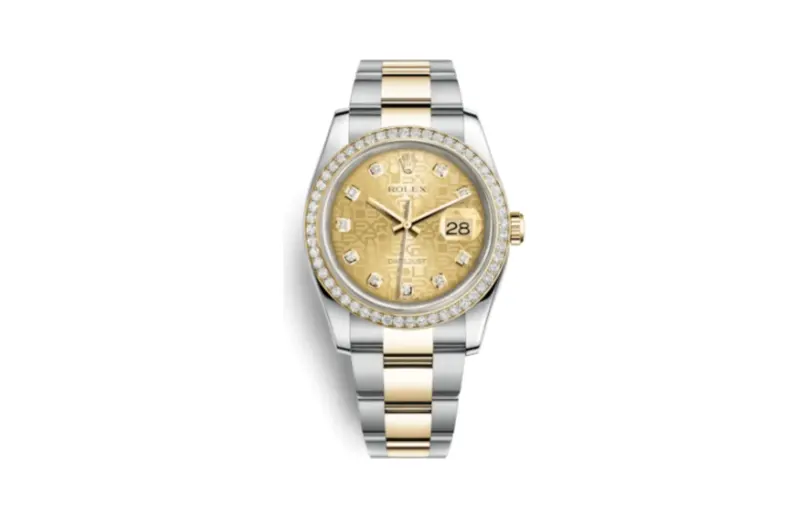 Rolex Datejust 36 Rolesor Yellow Diamond / Oyster / Champagne Computer