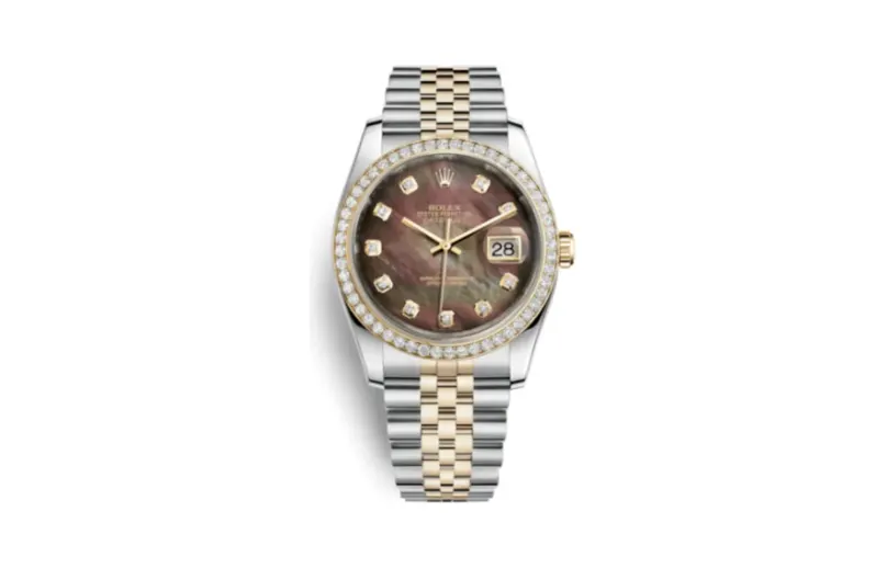 Rolex Datejust 36 Rolesor Yellow Diamond / Jubilee / Brown MOP