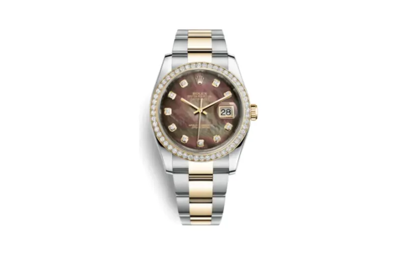 Rolex Datejust 36 Rolesor Yellow Diamond / Oyster / Black MOP