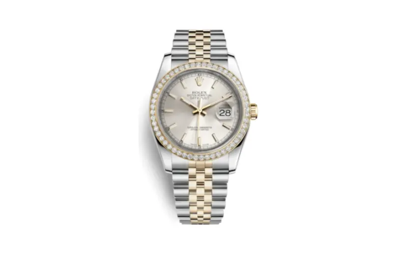 Rolex Datejust 36 Rolesor Yellow Diamond / Jubilee / Silver