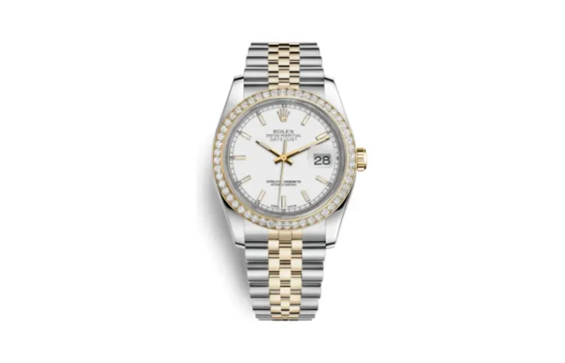 Rolex Datejust 36 Rolesor Yellow Diamond / Jubilee / White